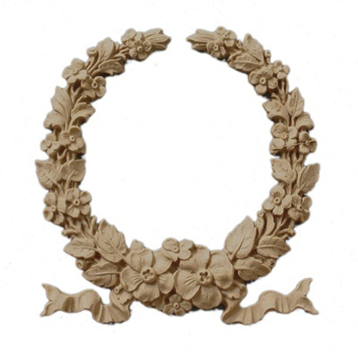wreath with flowers architectural product