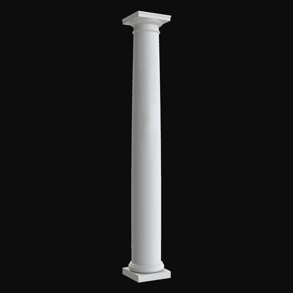 Brockwell Columns - Design BR#104 - Plain, Tapered Round Tuscan Column