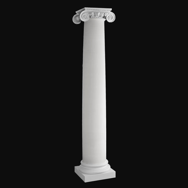 Plain, round Roman Ionic fiberglass composite column design by Brockwell Columns