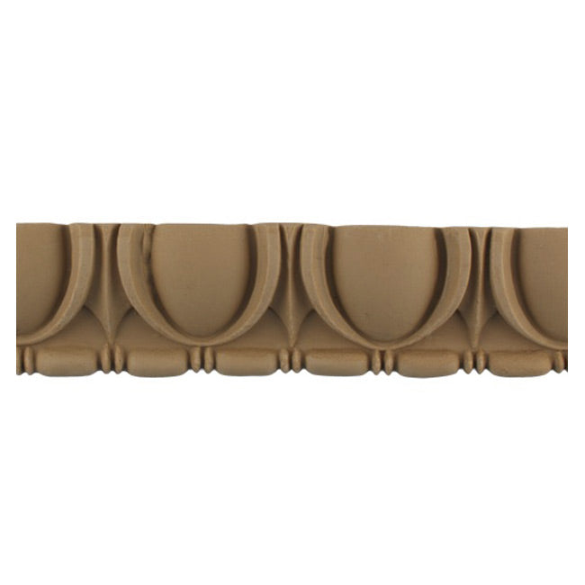 Historic 2-5/8"(H) x 1/2"(Relief) - Classic Egg & Dart w/ Bead & Barrel Linear Molding Design - [Compo Material] = ColumnsDirect.com