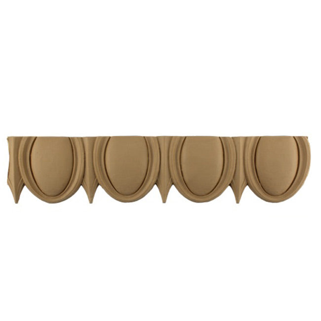 Historic 3-5/8"(H) x 3/8"(Relief) - Roman Style Egg & Dart Linear Moulding Design - [Compo Material] = ColumnsDirect.com