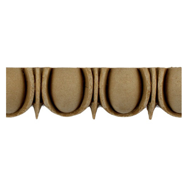 Historic 5/8"(H) x 5/16"(Relief) - Egg & Dart (Roman) Linear Moulding Design - Stain-Grade - [Compo Material] = ColumnsDirect.com