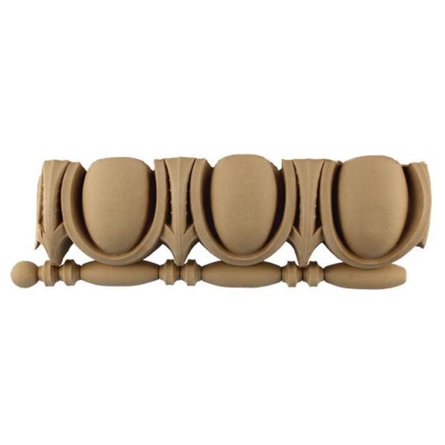 Historic 3"(H) x 2"(Relief) - Egg & Dart (Roman) Linear Moulding Design - Stain-Grade - [Compo Material] = ColumnsDirect.com