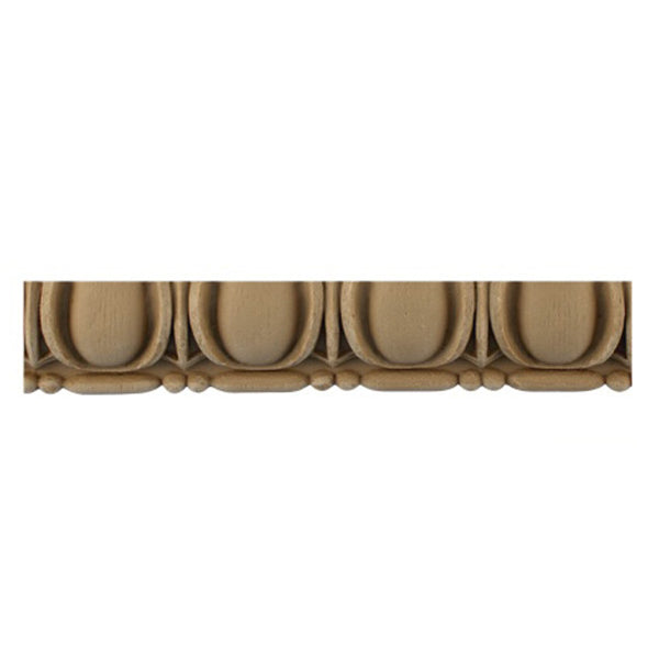 Historic 1-3/4"(H) x 11/16"(Relief) - Egg & Dart (Roman) Linear Moulding Design - Stain-Grade - [Compo Material] = ColumnsDirect.com