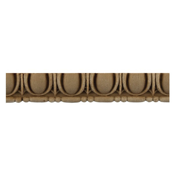 Historic 11/16"(H) x 1/4"(Relief) - Roman Egg & Dart Linear Moulding Design - Stain-Grade - [Compo Material] = ColumnsDirect.com