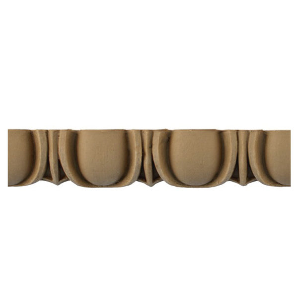 Historic 1-1/4"(H) x 9/16"(Relief) - Roman Egg & Dart Linear Moulding Design - Stain-Grade - [Compo Material] = ColumnsDirect.com