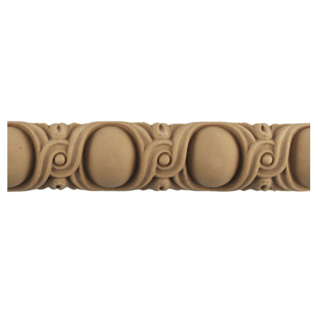 Historic 1-3/8"(H) x 11/16"(Relief) - Louis XVI Style Egg & Dart Linear Moulding Design - Stainable - [Compo Material] = ColumnsDirect.com