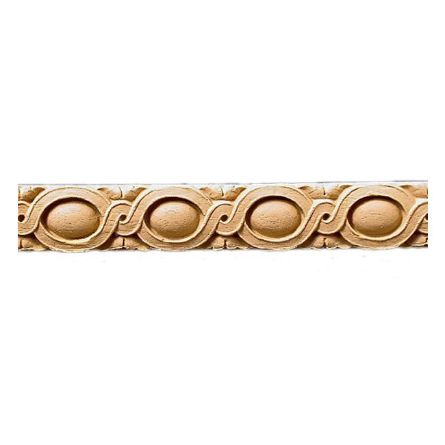 Historic 1"(H) x 3/8"(Relief) - Italian Style Egg & Dart Linear Moulding Design - Stainable - [Compo Material] = ColumnsDirect.com