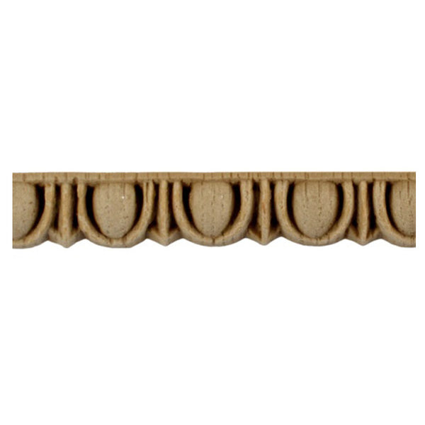 Historic 1/2"(H) x 7/16"(Relief) - Roman Egg & Dart Design - Stainable Linear Moulding - [Compo Material] = ColumnsDirect.com