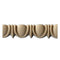 1/2"(H) x 3/8"(Relief) - Greek Egg & Dart Design - Stainable Linear Moulding - [Compo Material]