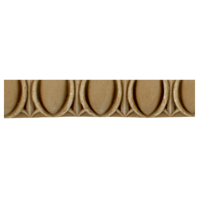 11/16"(H) x 5/16"(Relief) - Roman Egg & Dart Design - Stainable Linear Moulding - [Compo Material]
