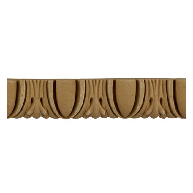 1-1/8"(H) x 5/16"(Relief) - Renaissance Egg & Dart Design - Stainable Linear Moulding - [Compo Material]