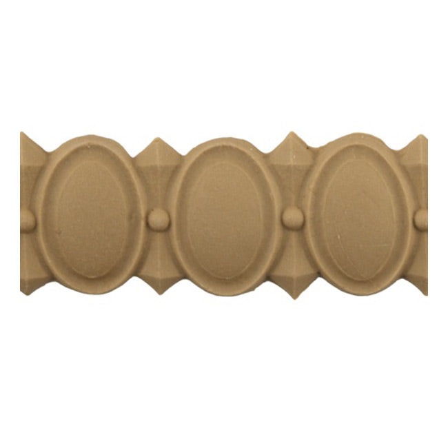 Historic 1-1/8"(H) x 1/8"(Relief) - Louis XVI Egg & Dart Linear Moulding Design - Stainable - [Compo Material] = ColumnsDirect.com