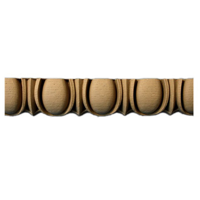Historic 1-3/8"(H) x 1"(Relief) - Stainable Moulding - Classic Egg & Dart Design - [Compo Material] = ColumnsDirect.com