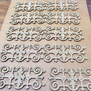 3-3/4"(H) x 3/16"(Relief) - Linear Moulding - Elizabethan Geometric Design - [Compo Material] - Brockwell Incorporated 