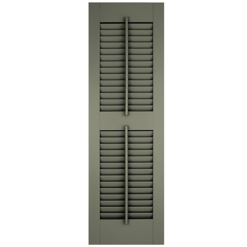 Exterior Window Shutters Faux Tilt Rod Open Louver Shutters - [Architectural Collection] - Brockwell Incorporated - ColumnsDirect.com