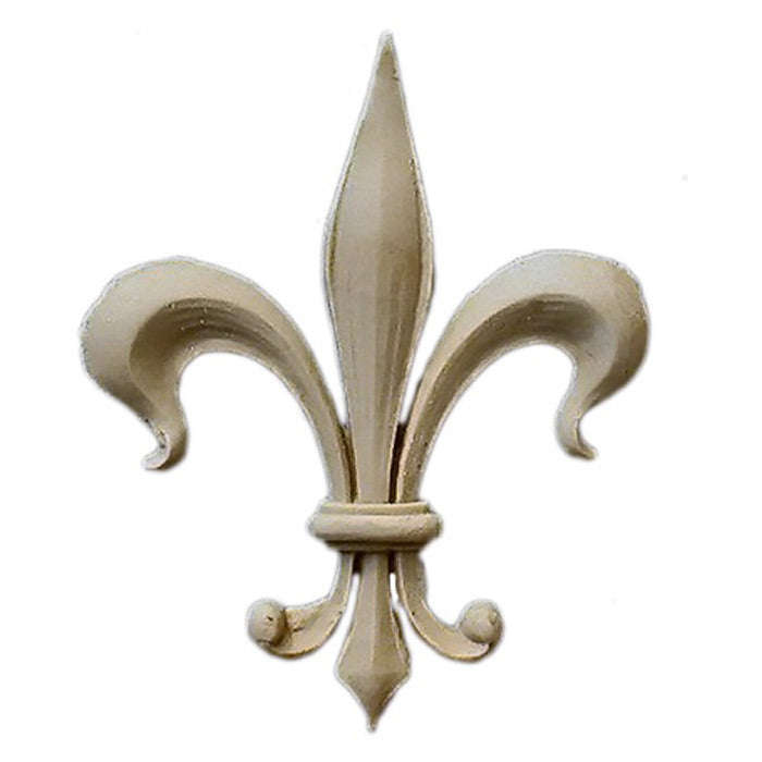 2-1/4"(W) x 2-7/8"(H) x 3/16"(Relief) - Gothic Fleur de Lis - [Compo Material] - Brockwell Incorporated 