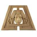 Item Number: FCE-2965-CP-2 - 11-3/4"(W) x 8-3/8"(H) x 3/8"(Relief) - Egyptian Face Applique - [Compo Material] - Brockwell Incorporated