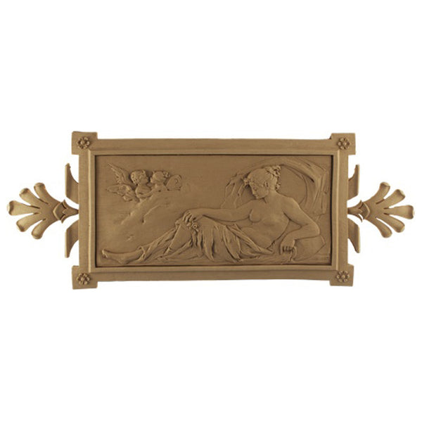 Item Number: FCE-8136-CP-2 - 17-1/4"(W) x 6-3/4"(H) x 1/2"(Relief) - Classic Figure Applique - [Compo Material] - Brockwell Incorporated