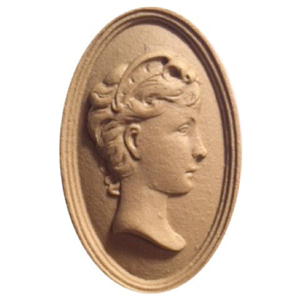 Item Number: FCE-F2-CP-2 - 2"(W) x 3-1/4"(H) - Cameo Applique - [Compo Material] - Brockwell Incorporated