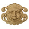Item Number: FCE-4636-CP-2 - 6"(W) x 5"(H) x 3/4"(Relief) - Man's Face Applique - [Compo Material] - Brockwell Incorporated