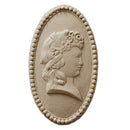Item Number: FCE-F3-CP-2 - 2-1/4"(W) x 4-1/2"(H) - Ornate Cameo Applique - [Compo Material] - Brockwell Incorporated