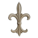 Resin Accent - 4-3/4"(W) x 7-5/8"(H) x 1/4"(Relief) - Empire Fleur de Lis - [Compo Material] - Brockwell Incorporated