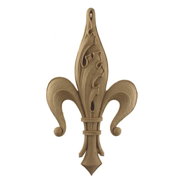 Gothic resin fleur de lis that is stainable