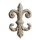 fleur de lis emblem made from composition material