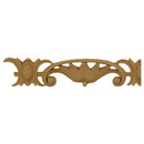 1-1/2"(H) x 3/16"(Relief) - Stainable Linear Molding - Shield & Flower Design - [Compo Material]-Brockwell Incorporated 