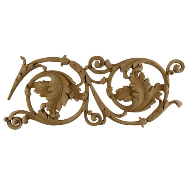 7-1/4"(H) x 7/8"(Relief) - Linear Molding - Empire Leafy Scroll Design - [Compo Material]-Brockwell Incorporated 