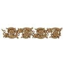 2"(H) x 1/4"(Relief) - Linear Molding - Italian Floral Scroll Design - [Compo Material]-Brockwell Incorporated 