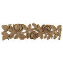 2-3/4"(H) x 1/4"(Relief) - Linear Molding - Louis XVI Rose & Leaf Design - [Compo Material]-Brockwell Incorporated 