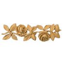 2-1/4"(H) x 5/16"(Relief) - Linear Molding - Louis XVI Rose & Leaf Design - [Compo Material]-Brockwell Incorporated 