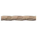 1/4"(H) x 3/16"(Relief) - Interior Stain-Grade Linear Moulding - Twisted Leaf Design - [Compo Material]-Brockwell Incorporated 