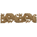 2-1/8"(H) x 1/4"(Relief) - Linear Molding - Louis XVI Vine & Ribbon Floral Rope Design - [Compo Material]-Brockwell Incorporated 