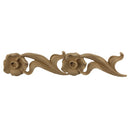 2-3/8"(H) x 9/16"(Relief) - Linear Moulding - Art Nouveau Poppy Flower Design - [Compo Material]-Brockwell Incorporated 