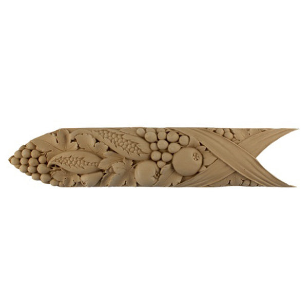 4"(H) x 5/8"(Relief) - Italian Fruit Floral Linear Molding Design - [Compo Material]-Brockwell Incorporated 