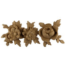 5"(H) x 1-1/2"(Relief) - French Rose Floral Linear Molding Design - [Compo Material]-Brockwell Incorporated 