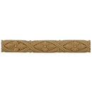 5/8"(H) x 1/4"(Relief) - Interior Linear Moulding - Flower & Ribbon Design - [Compo Material]-Brockwell Incorporated 