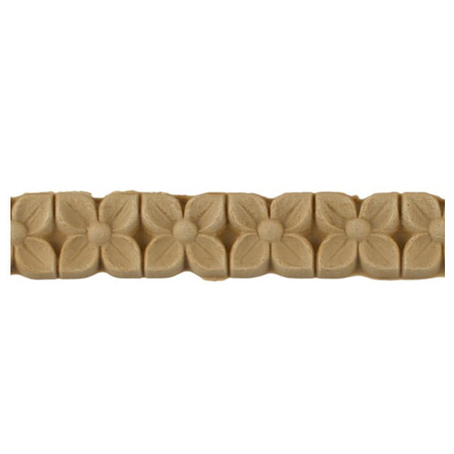 5/8"(H) x 1/2"(Relief) - Modern Floral Linear Molding Design - [Compo Material]-Brockwell Incorporated 