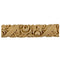 1-3/4"(H) x 5/8"(Relief) - French Renaissance Rose Floral Interior Linear Molding Design - [Compo Material]-Brockwell Incorporated 