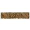 1-3/4"(H) x 5/8"(Relief) - French Renaissance Rose Floral Linear Molding Design - [Compo Material]-Brockwell Incorporated 