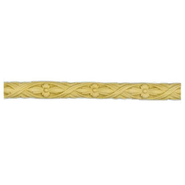 1/2"(H) - Interior Linear Moulding - Flower & Ribbon Design - [Compo Material]-Brockwell Incorporated 