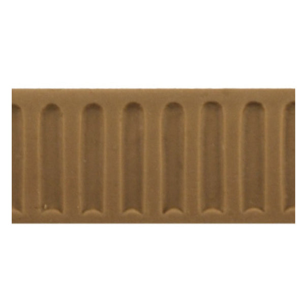 ColumnsDirect.com - 3/4"(H) x 1/16"(Relief) - Fluted Linear Molding - Stain-Grade Colonial Design - [Compo Material]