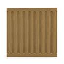 ColumnsDirect.com - 3"(H) x 3/16"(Relief) - Cast Length: 9" - Fluted Linear Molding - Stain-Grade Colonial Design - [Compo Material]