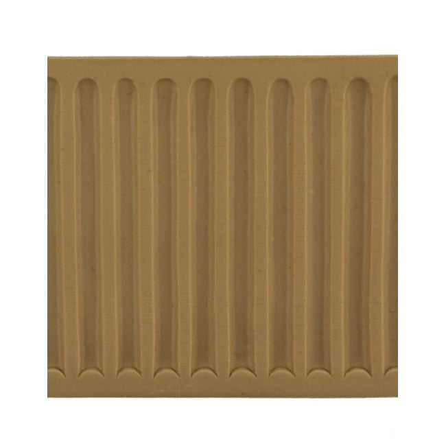 ColumnsDirect.com - 3"(H) x 3/16"(Relief) - Cast Length: 9" - Fluted Linear Molding - Stain-Grade Colonial Design - [Compo Material]