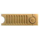 ColumnsDirect.com - 2-3/4"(H) x 3/8"(Relief) - Fluted & Rosette Linear Molding - Colonial Design - [Compo Material]