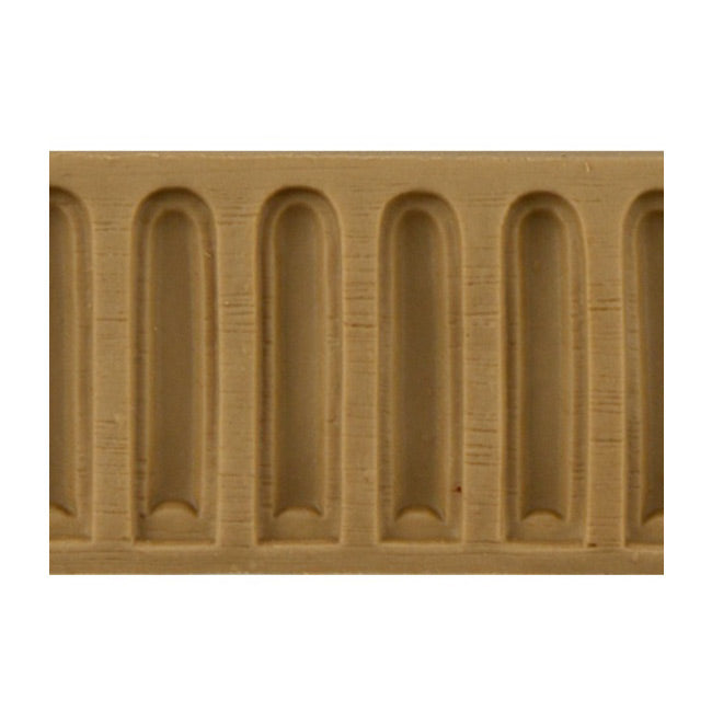 ColumnsDirect.com - 1-1/4"(H) x 3/16"(Relief) - Stainable Linear Moulding - Colonial Fluted Design - [Compo Material]