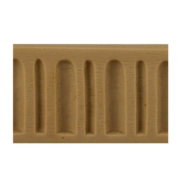 ColumnsDirect.com - 1-3/16"(H) x 3/16"(Relief) - Stainable Linear Moulding - Colonial Fluted Design - [Compo Material]